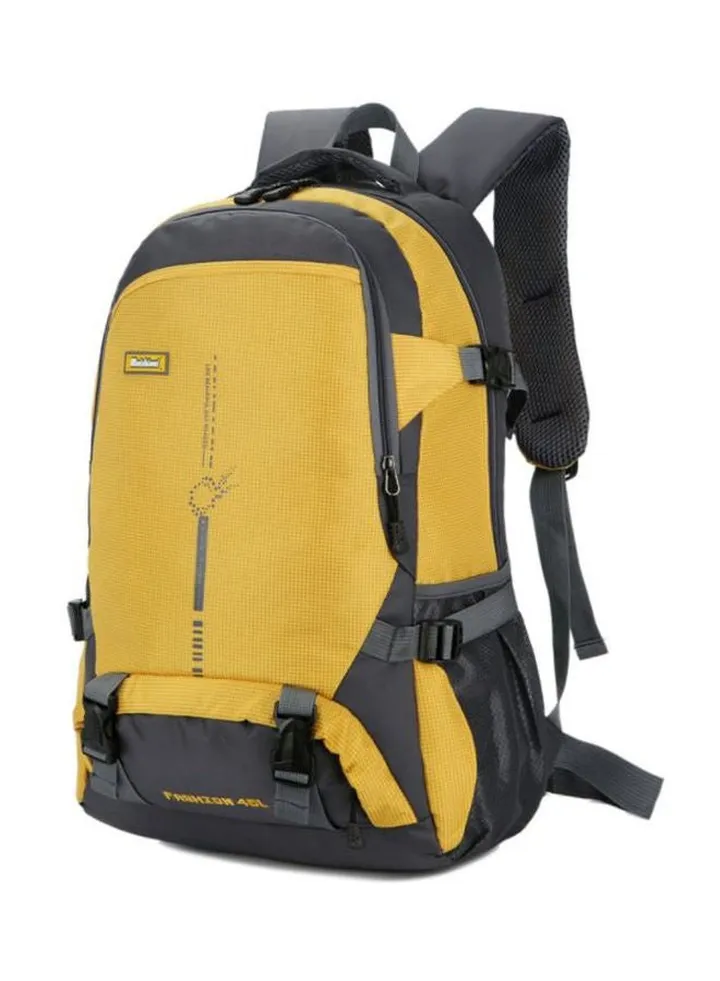 Polyester Travel Backpack Yellow/Black/Grey