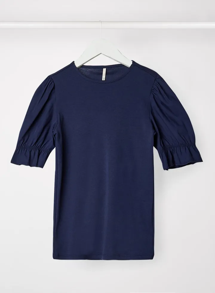 Kids/Teen Puff Sleeve Top Peacoat