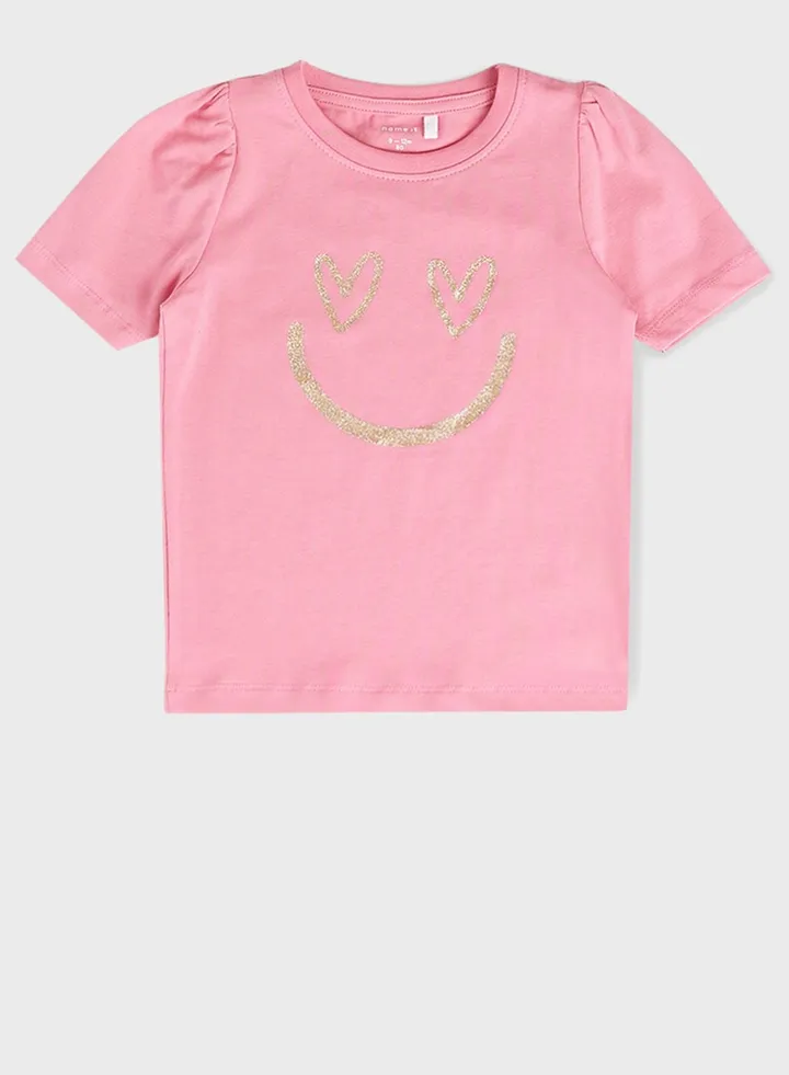 Kids Shimmer Print Top