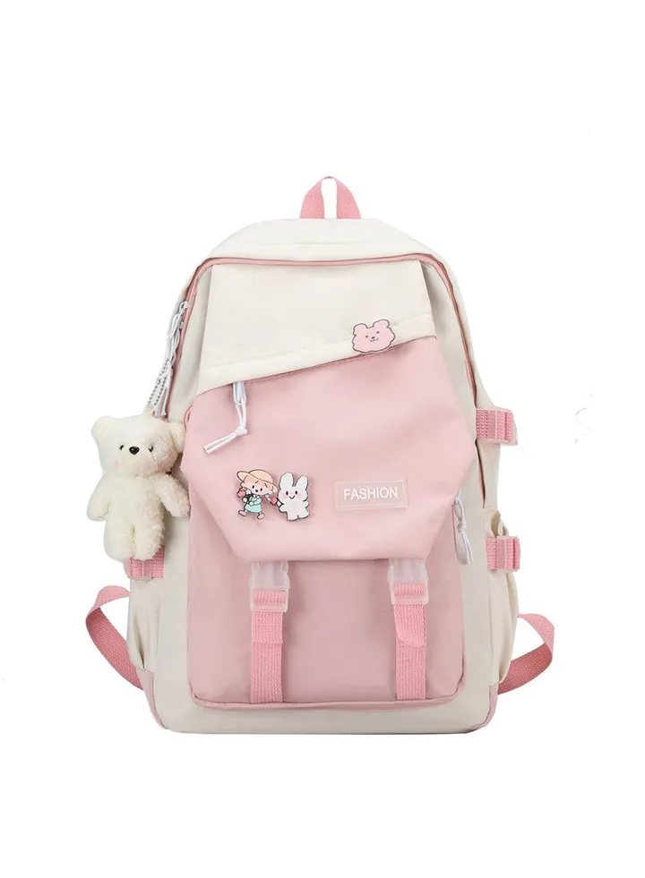 Backpack Cute Kawaii Backpack School Supplies Laptop Bag for Teens Girls Women Students Pink