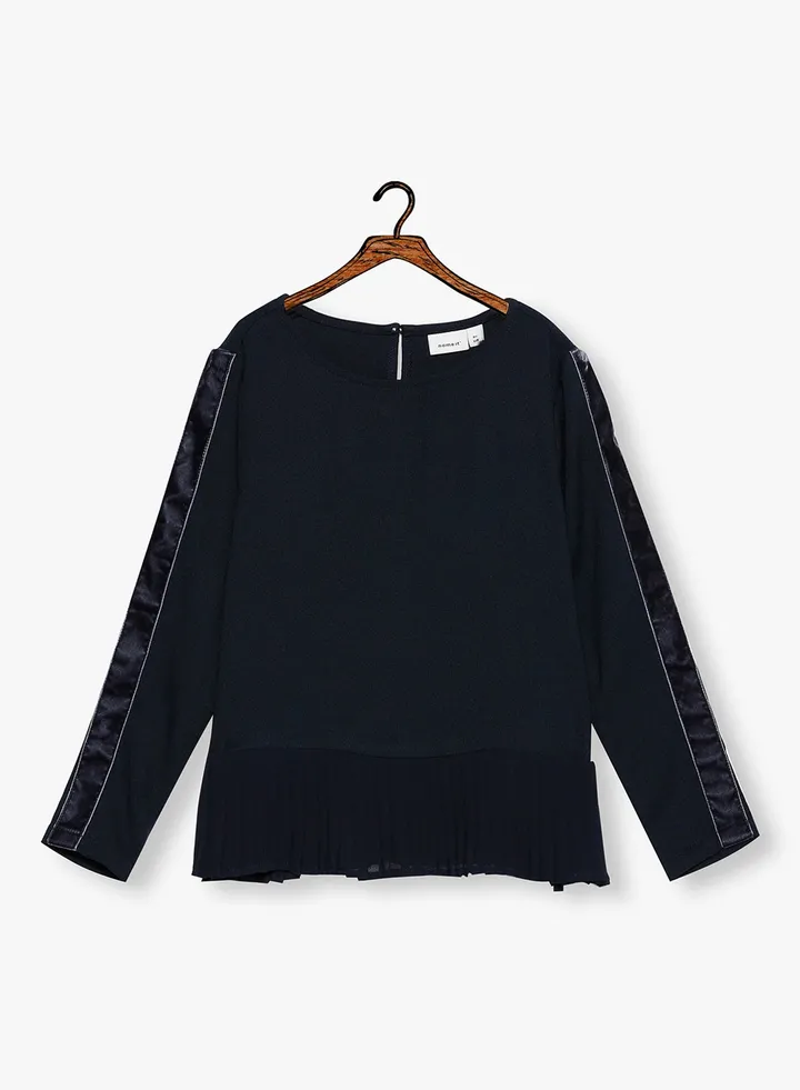 Kids Long Sleeve Top Navy