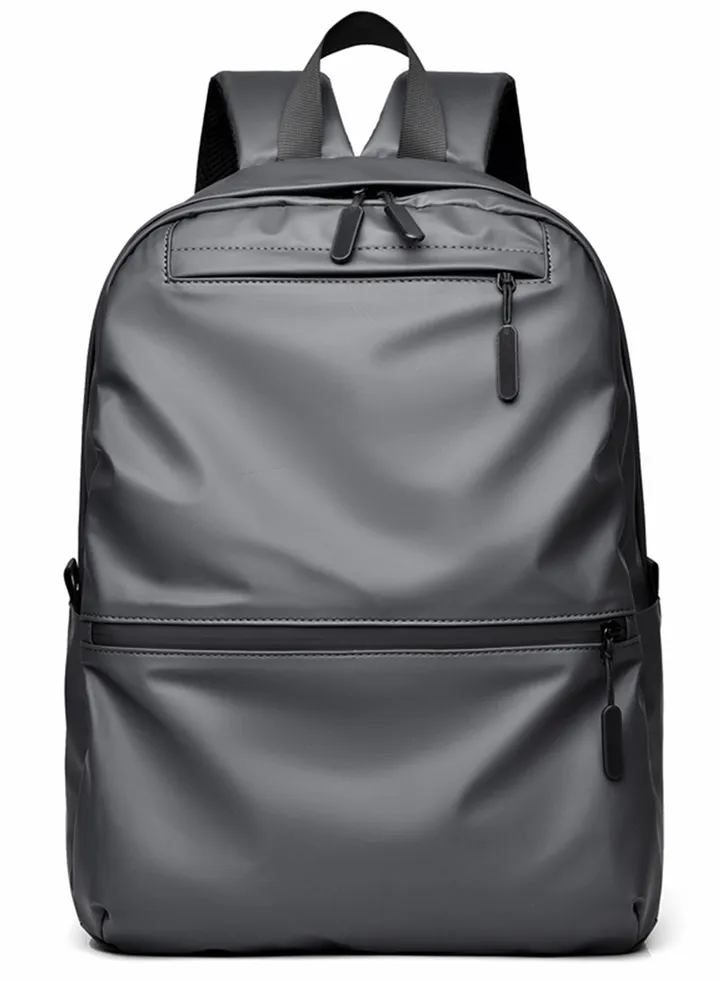 Qiccijoo Laptop Backpack for Men or Women, Water Resistant Travel Backpacks,Fashion Slim Durable College School Backpacks Fits 15.6 Inch Laptop Business Travel Anti Theft Bookbag Gift(Grey)