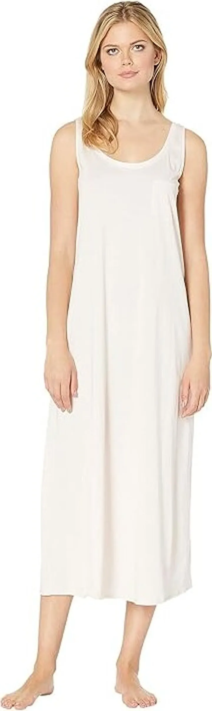 Hanro Cotton Deluxe Long Tank Nightgown (Crystal Pink) Women's Pajama
