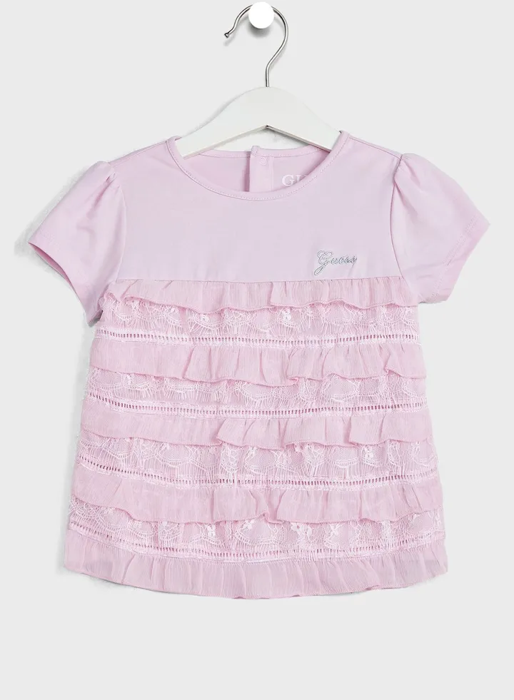 Kids Ruffle Detail T-Shirt