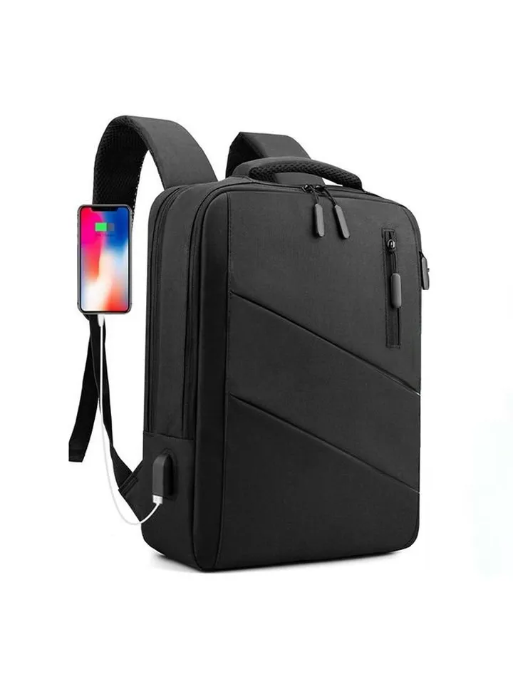 Business Laptop Backpack Portable Business Bag With USB Charger Port Handle Laptop Bag Fits 15.6 Inch Computer
