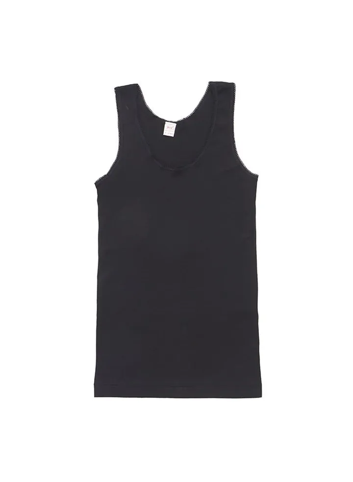 Cotton Vest Black