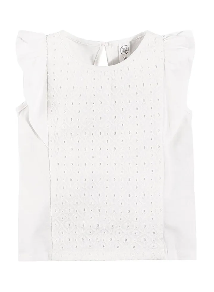 Round Neck Top White