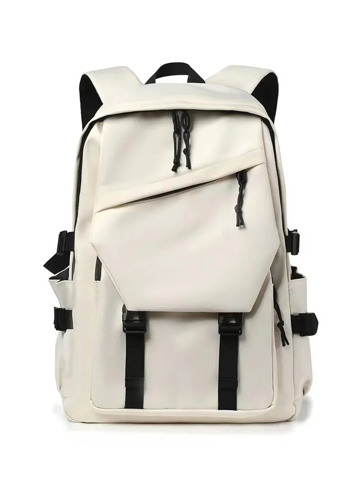 College School Bag for Students Laptop Backpack Travel Daypack Large Elementary Middle High Bookbags for Teens Girls Boys Students-White