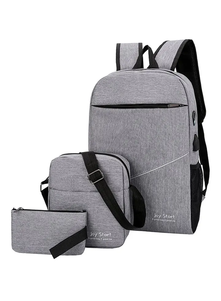 3-Piece Composite Bag Set Grey