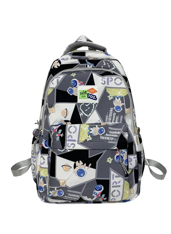 Kids Backpacks, Cute Lightweight Water Resistant Backpack, Adjustable Shoulder Straps for Boys Girls-Black