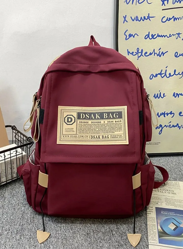 Large Capacity Student Backpack School Bag (Does Not Include Pendants)