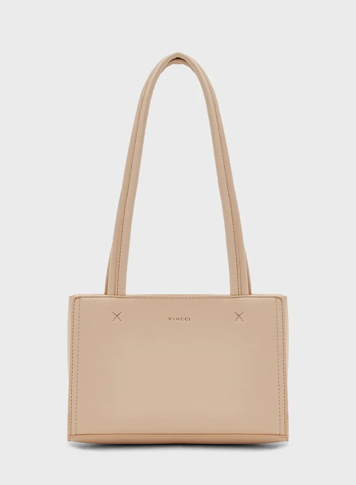 Logo Detailed Top Handle Satchel