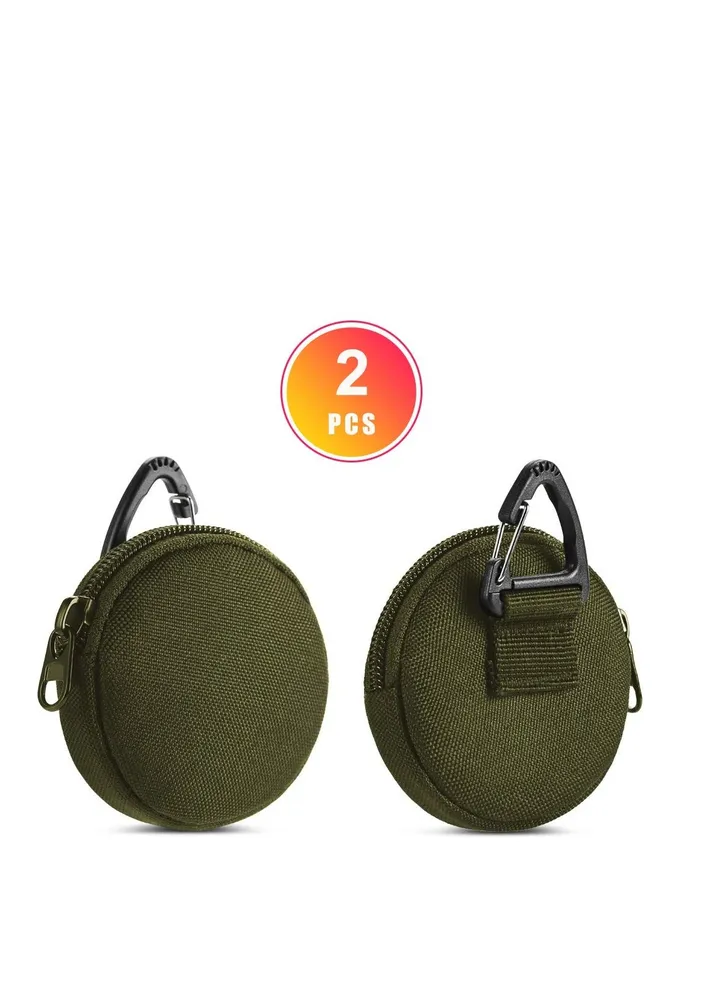 Coin Pouch, Small Coin Purse Keychain, Professional EDC Pouch Accessories Case for Military Gear Bags, Little Change Wallet, Wireless Headset Pack