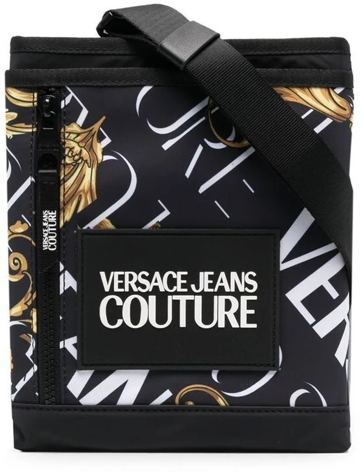 Barocco Logo-Print Shoulder Bag