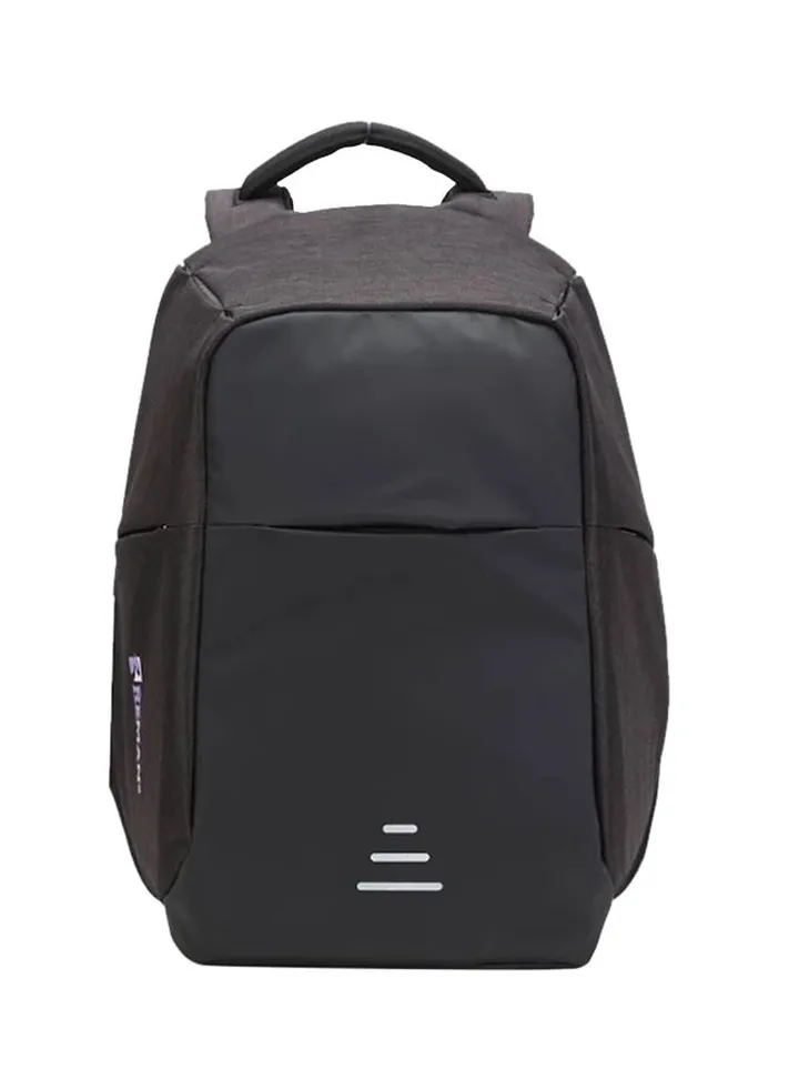 Laptop Backpack With USB Charging Port Black
