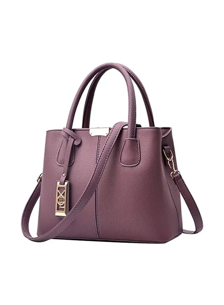 PU Leather Satchel Bag Rufous