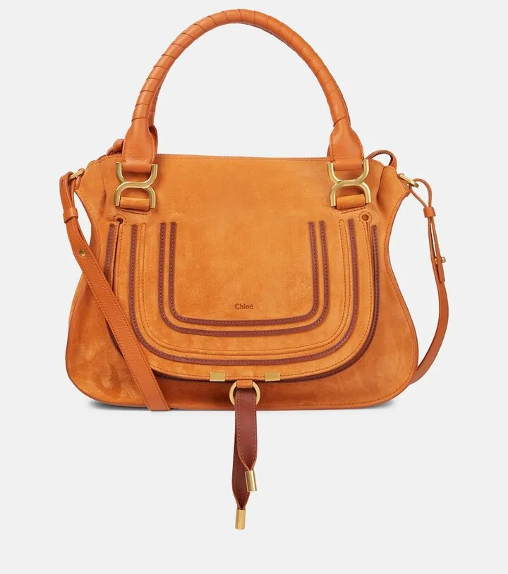 Marcie Medium suede tote