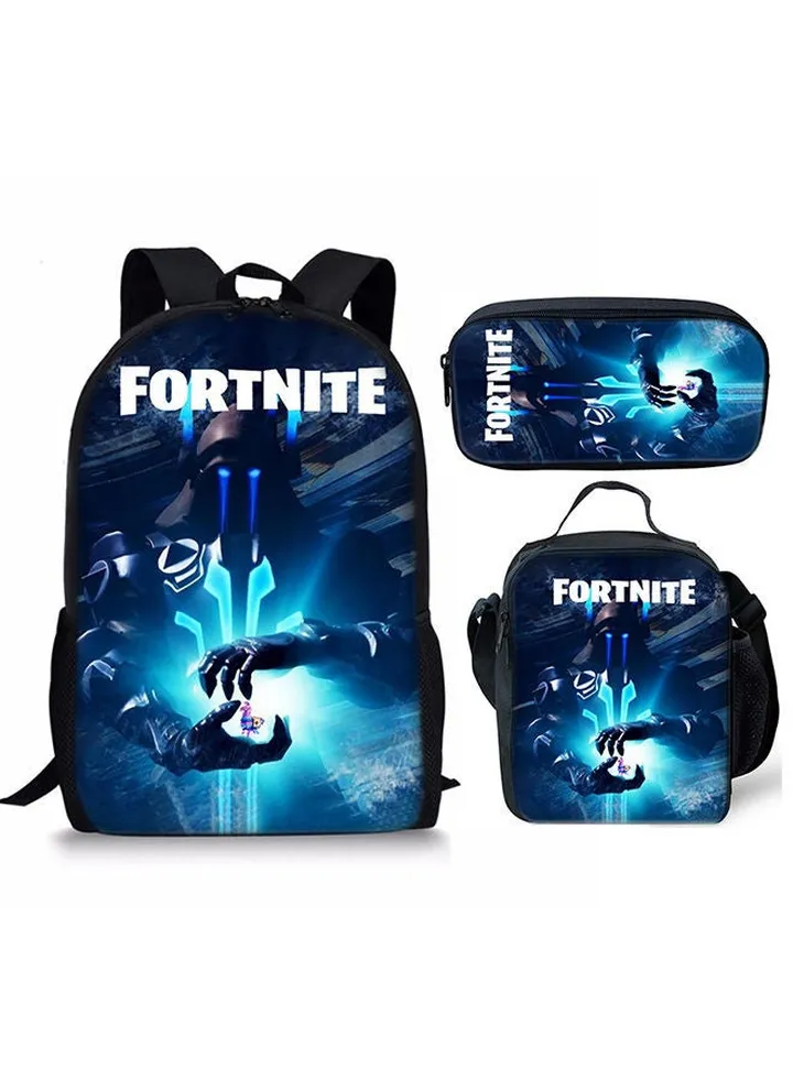 New School Season New Schoolbag Youth Campus Backpack Messenger Bag Pencil Case Three-Piece Set
