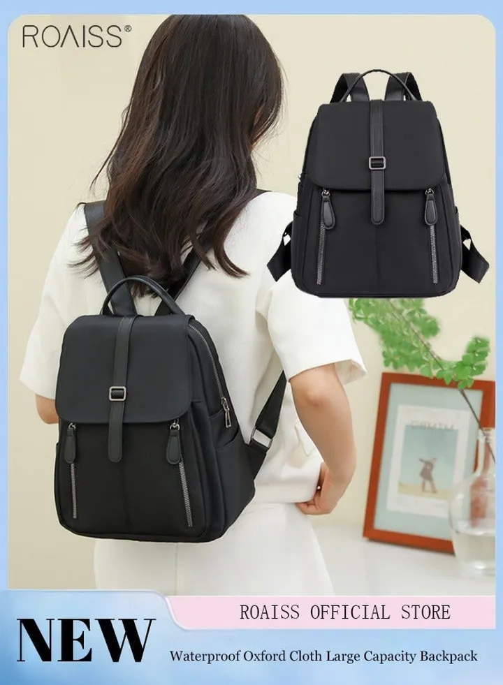 Women's Fashion Waterproof Oxford Backpack Lightweight Travel Anti-Theft Backpack