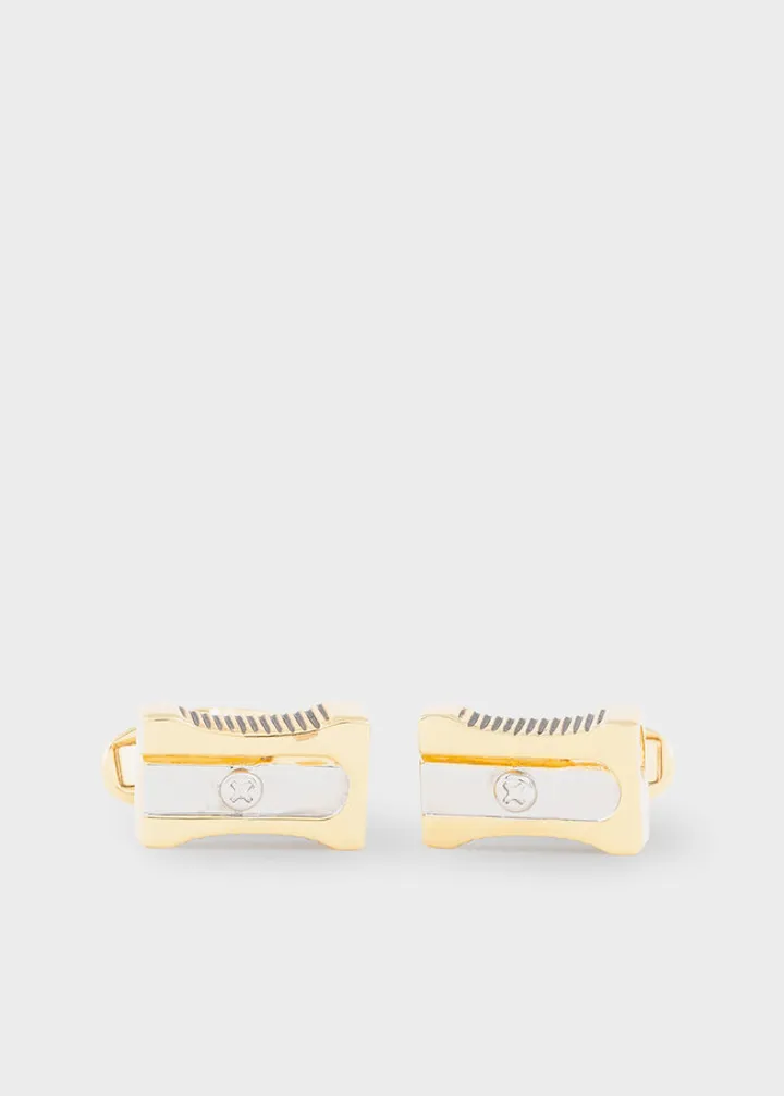 Gold 'Sharpener' Cufflinks