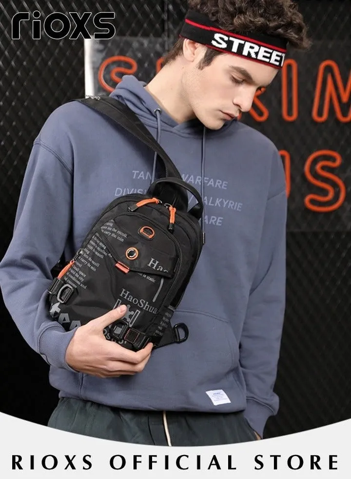 Multifunctional Portable Bag Crossbody Body Chest Sling Shoulder Bag Small Backpack for Men Women Casual Shoulder Backpack Bag Lightweight Waterproof Bag for Travel Hiking