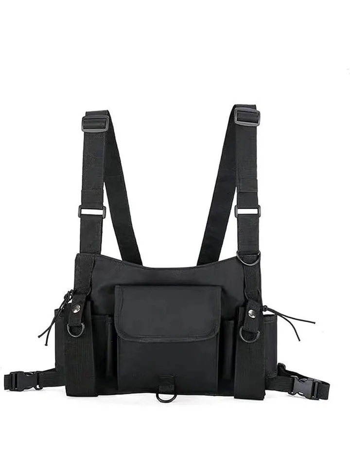 Men Women Fashion Chest Front Bag Hip Hop Streetwear Functional Waist Packs Bag Adjustable Tactical Shoulder Bags Chest Rig Bag