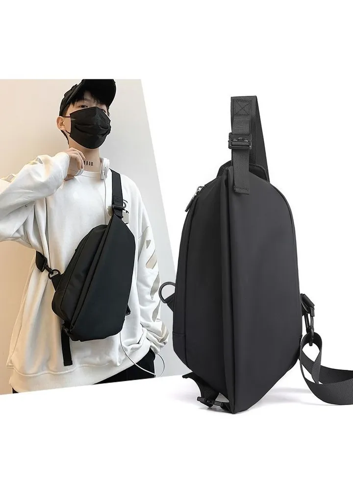 M MIAOYAN Trendy Men's Chest Bag Fashion Casual Shoulder Bag Multifunctional Waterproof Messenger Bag