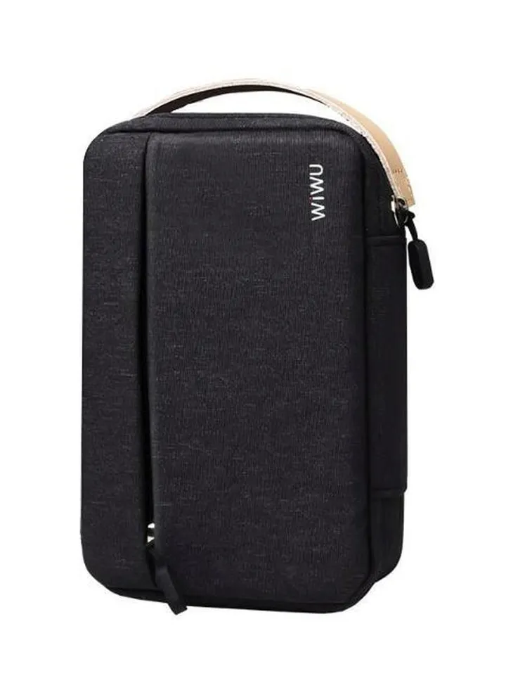 Black waterproof handbag