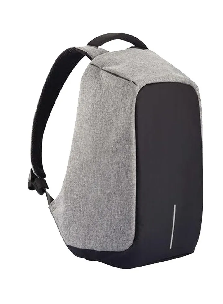 Waterproof Business Laptop Backpack With USB Charging Port And Headphones Interface Grey/Black
