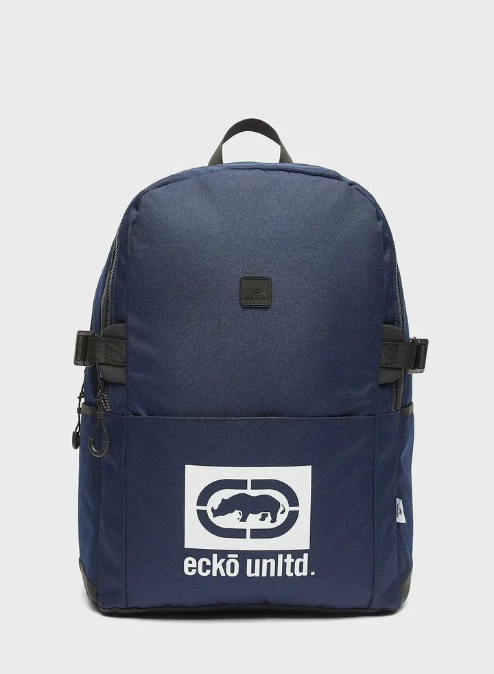 Logo Print Backpack