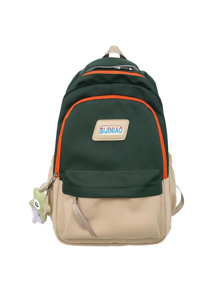 Small Backpack For School Girls Boys Lightweight Travel Simple Cute Daypack For Women Men College High School Bookbag Fit 15 Inch Laptop,Green