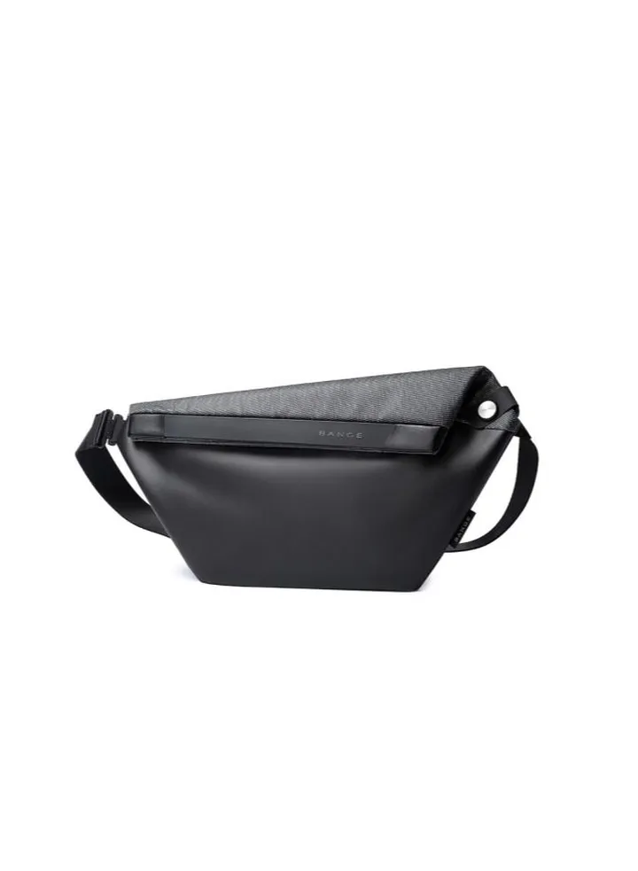BANGE Light and Thin Waterproof Crossbody Bag For Men Grey