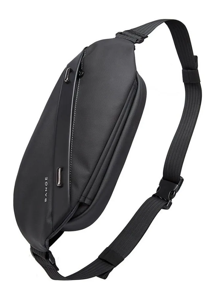 BANGE Men Waterproof Business Casual Chest Bag and Crossbody Messenger Bag
