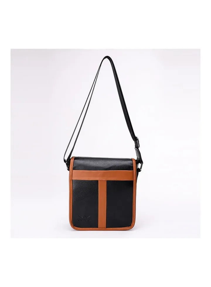 Adjustable Strap Crossbody Bag Black/Havana