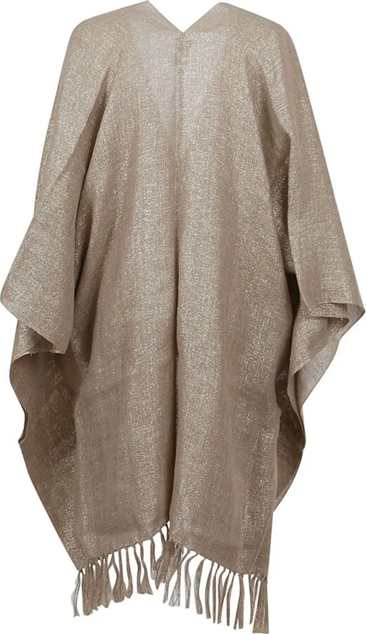 Brunello Cucinelli Metallic Poncho