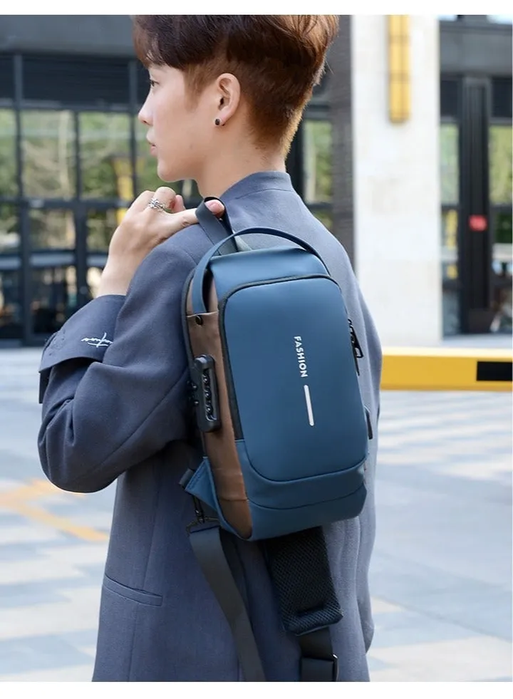 Waterproof Chest Strap for Men and Boys Fashionable Bags for Daily Use For Students Crossover Bag with Large Pocket and Zipper New Collection 2023