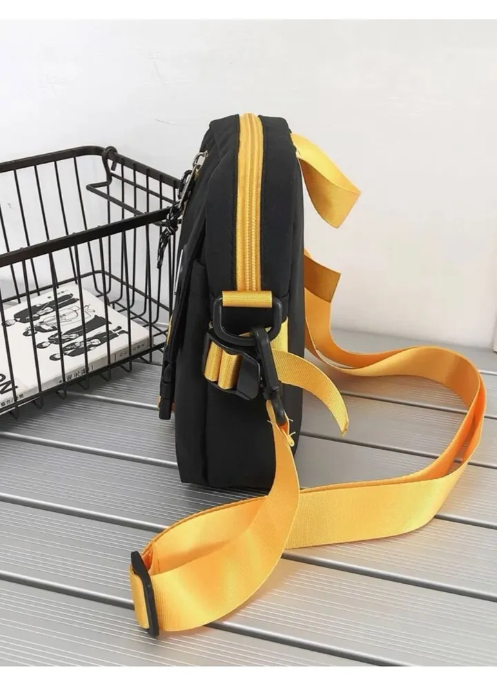 Three Feather Casual Small Crossbody Bag For Men