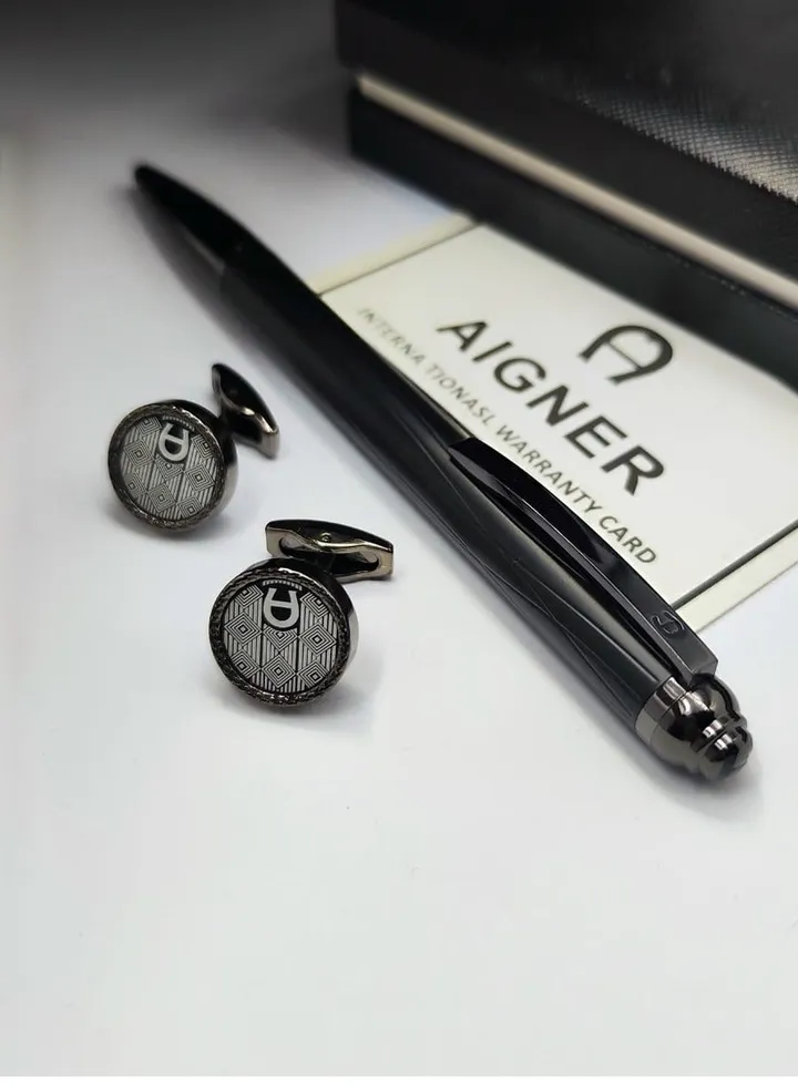 A set of Aigner pen and cuff