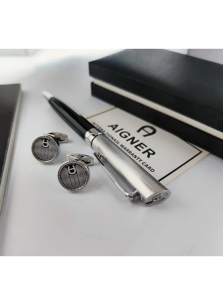 A set of Aigner pen and cuff