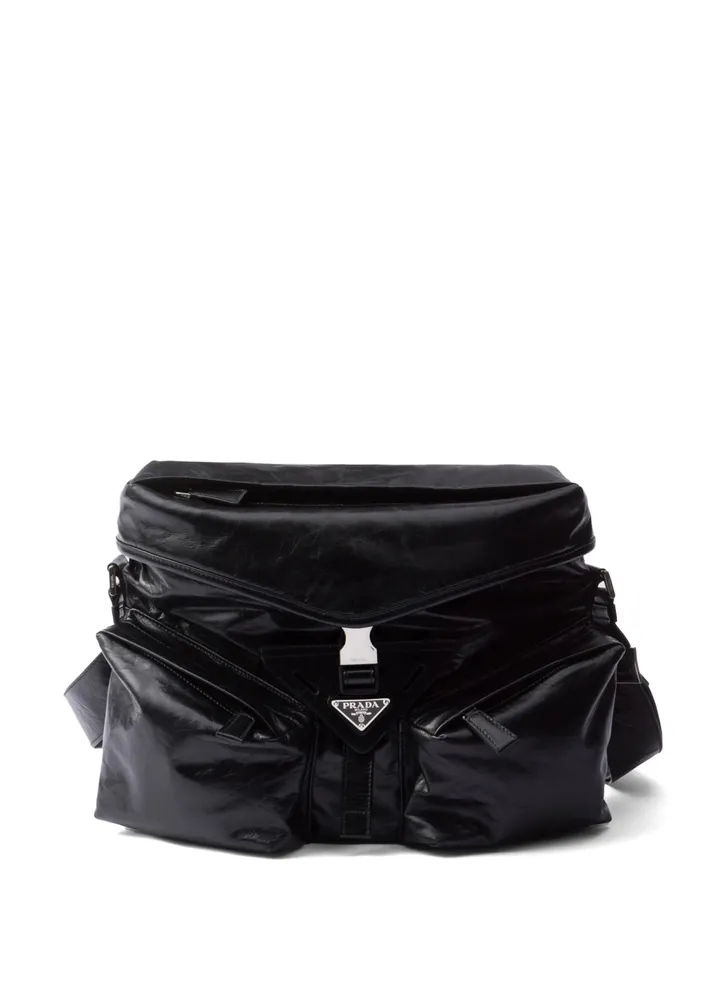 Leather shoulder bag