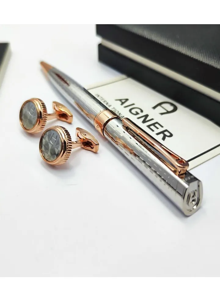 A set of Aigner pen and cuff