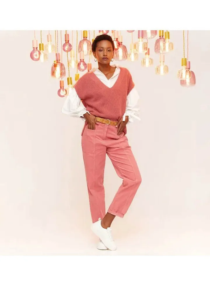 Corduroy Trousers Pink