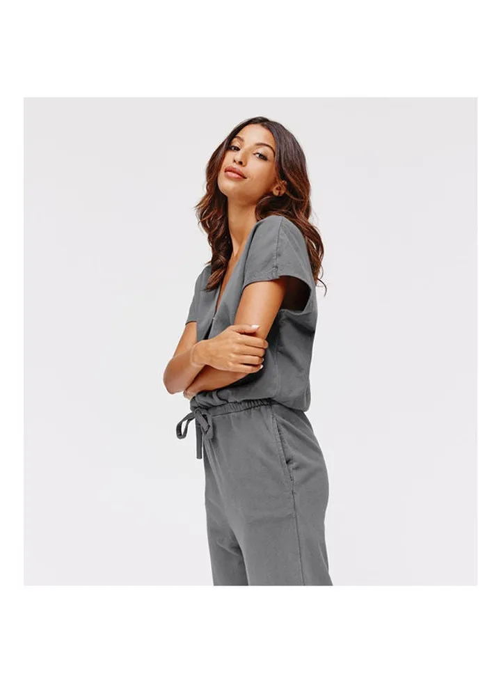 Sweatshirt Jumpsuit Dark Grey Denim