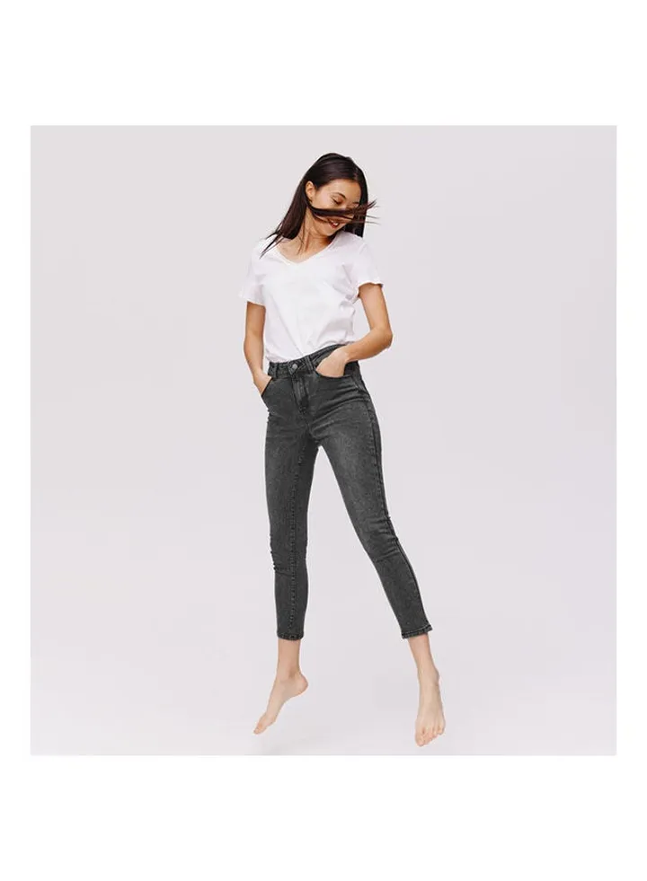 Emile Skinny High-Waist Jeans Black Denim