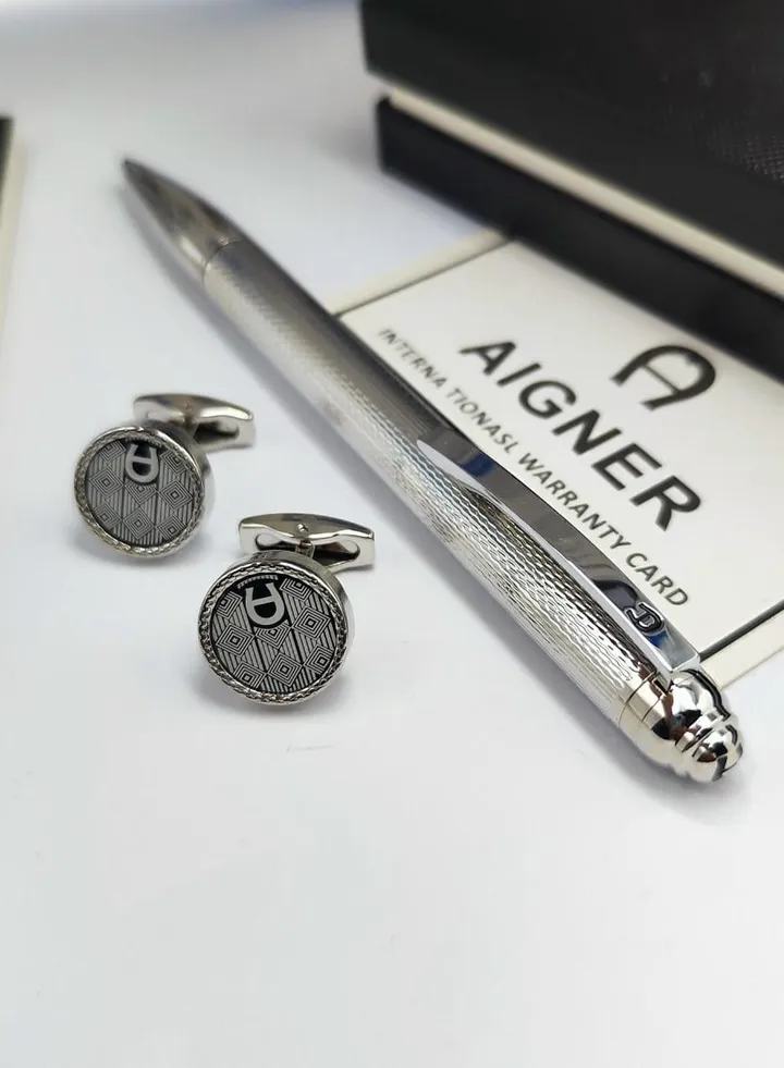 A set of Aigner pen and cuff