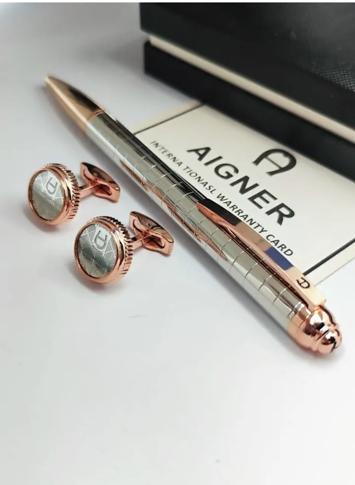 A set of Aigner pen and cuff