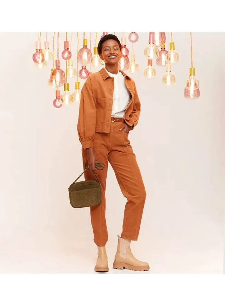 Corduroy Trousers Chestnut Brown