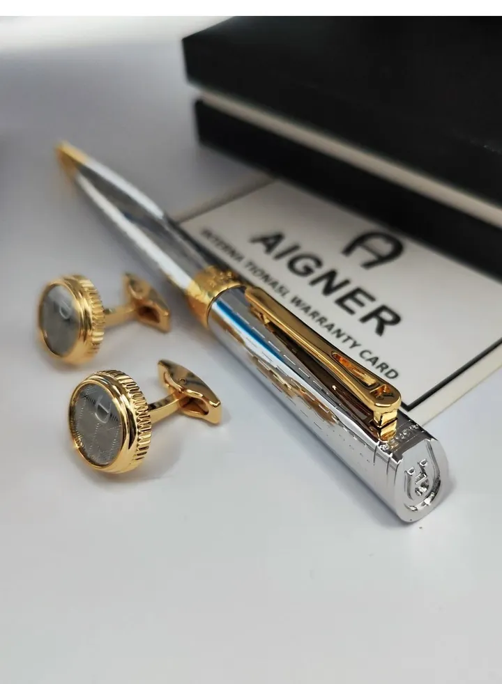 A set of Aigner pen and cuff