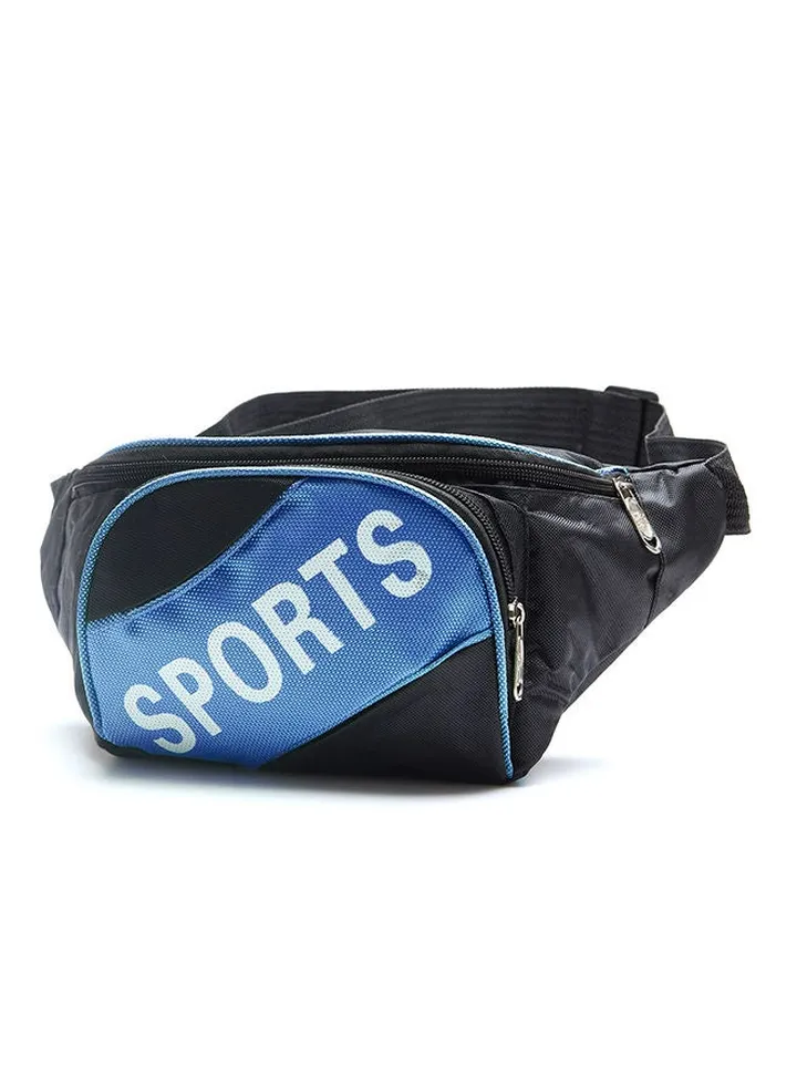 Sports Waist Belt Bag Black/Blue