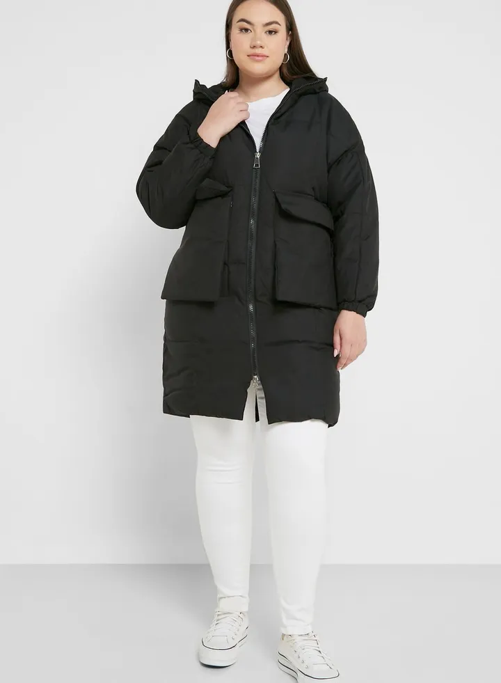 Pocket Detail Padded Jacket